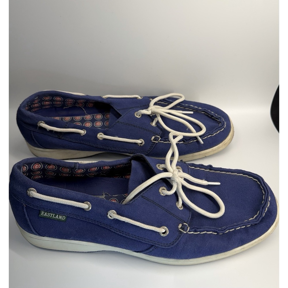 Eastland Sunset MLB Chicago‎ Cubs Canvas Boat Shoe Women's Size 9 1/2